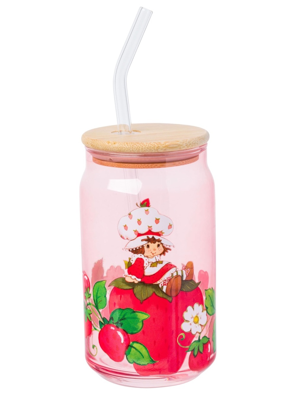 Strawberry Shortcake Glass Drink Cup